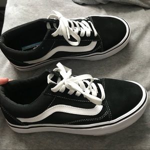 Vans black and white old Skool lite ultra Cush
